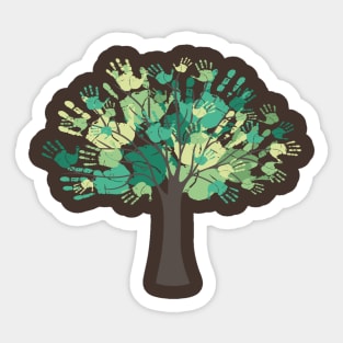 Tree Hands Sticker